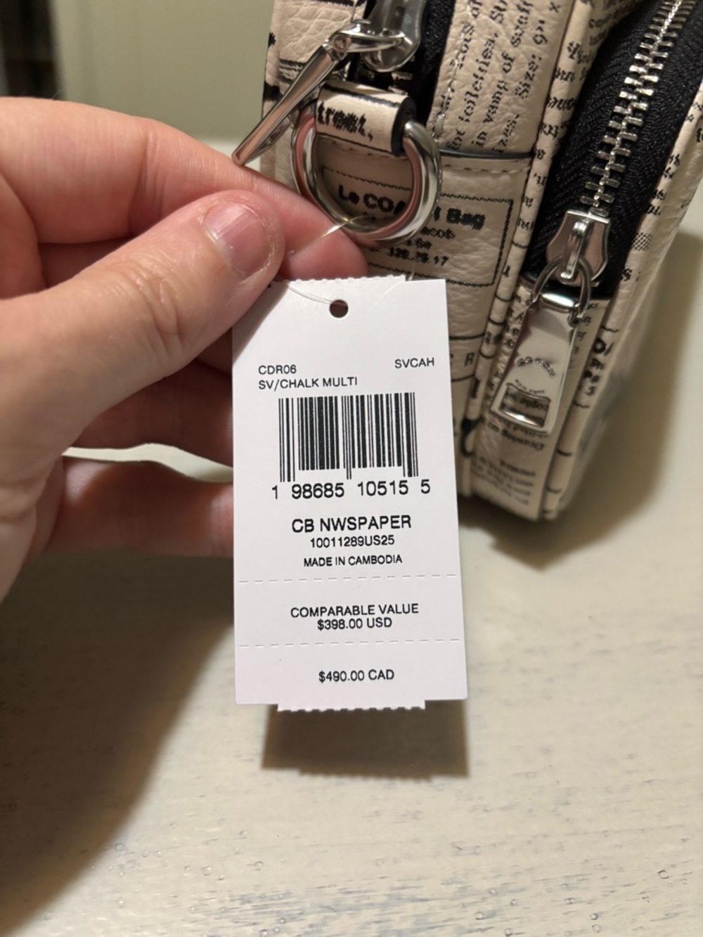 New w tags! Coach Newspaper Print Crossbody - Picture 4 of 6